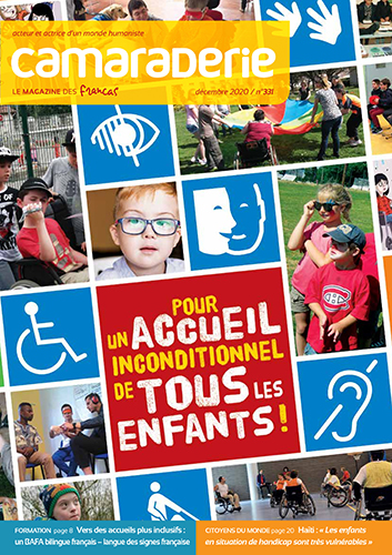 Couverture Camaraderie 331 - Pour un accueil inconditionnel de tous les enfants - Les Francas