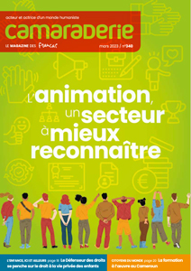  Couverture Camaraderie 340 - L'animation, un secteur à reconnaître